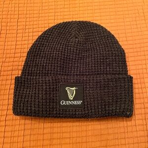 Guinness Black Waffle Knit Hat From Dublin